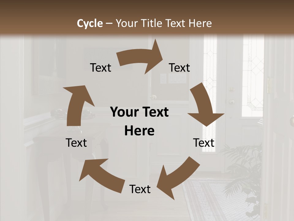 Door Architecture Apartment PowerPoint Template