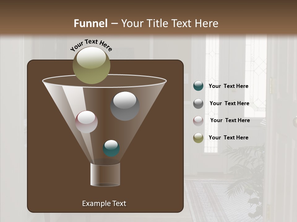 Door Architecture Apartment PowerPoint Template