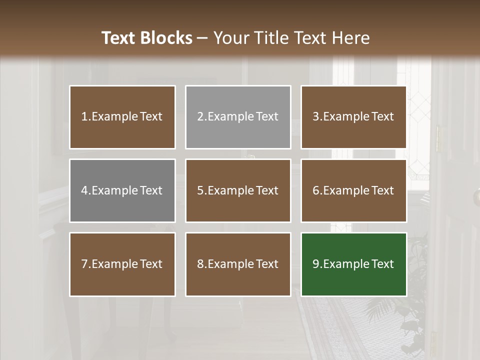 Door Architecture Apartment PowerPoint Template