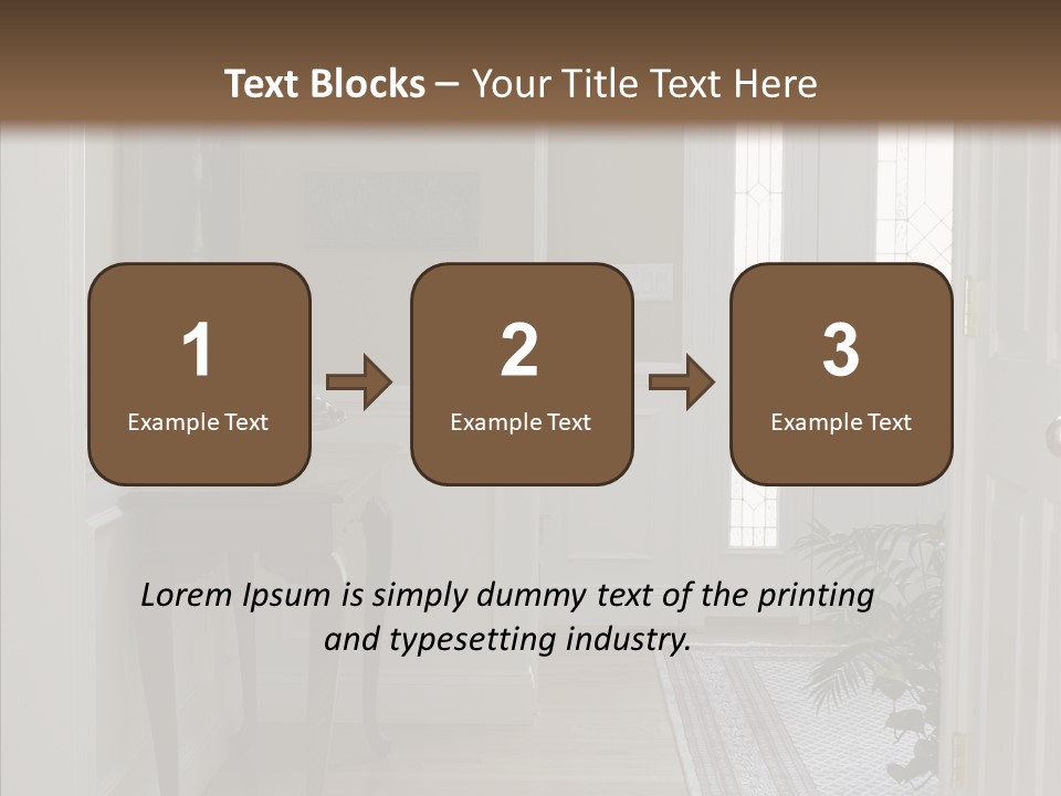Door Architecture Apartment PowerPoint Template