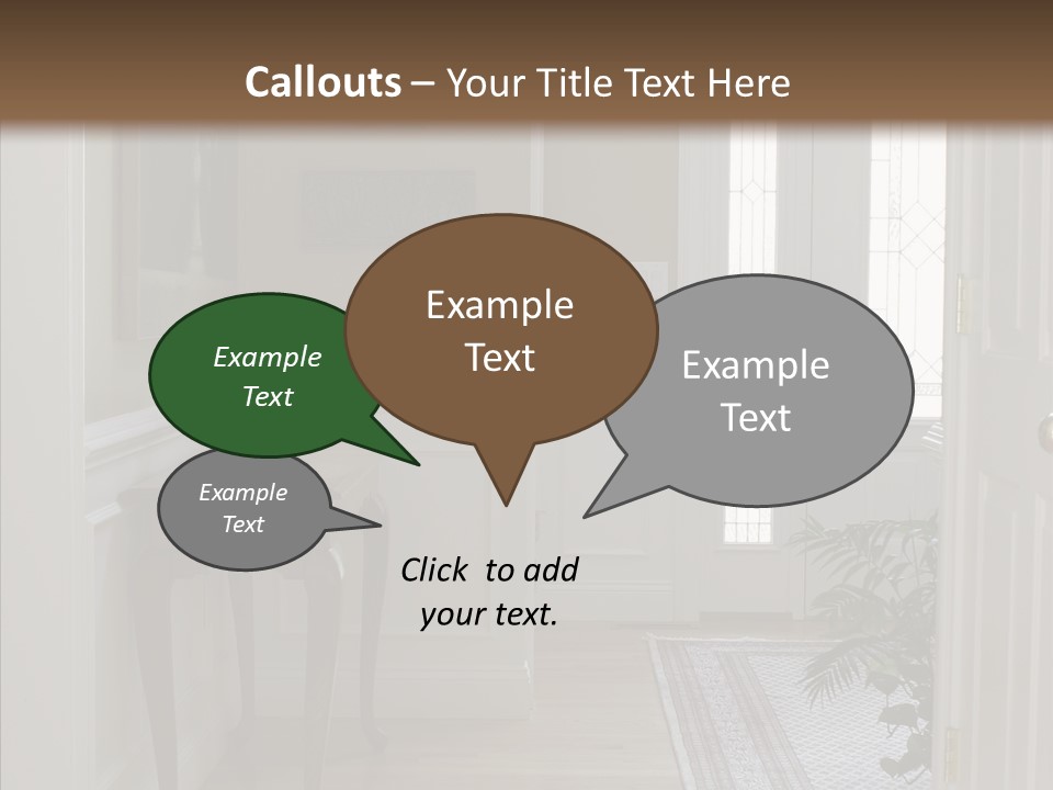 Door Architecture Apartment PowerPoint Template