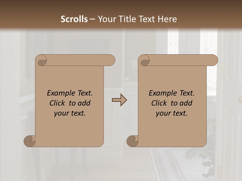 Door Architecture Apartment PowerPoint Template