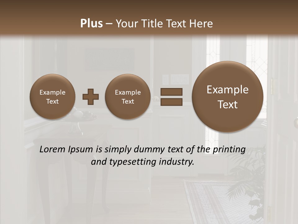 Door Architecture Apartment PowerPoint Template