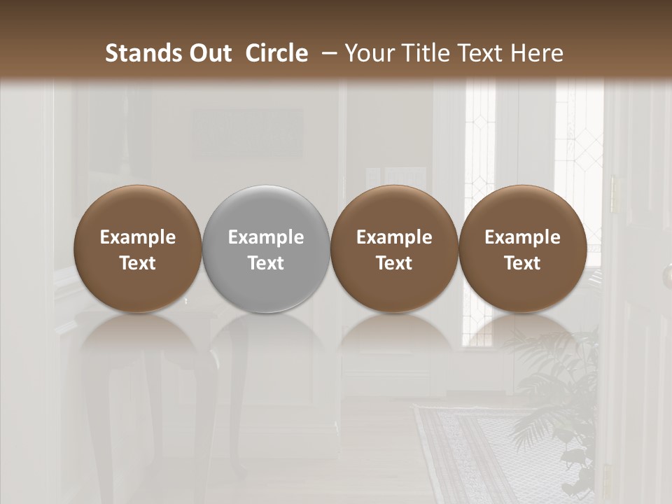 Door Architecture Apartment PowerPoint Template