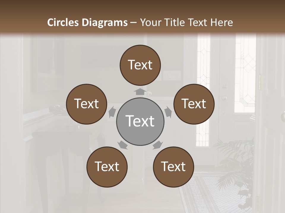 Door Architecture Apartment PowerPoint Template
