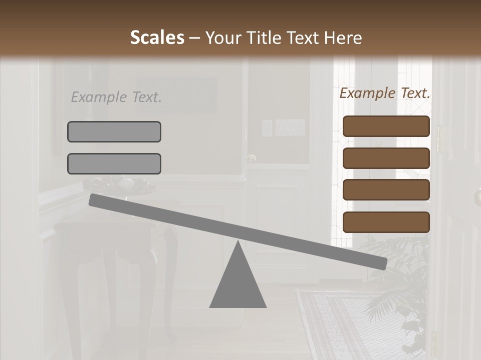 Door Architecture Apartment PowerPoint Template
