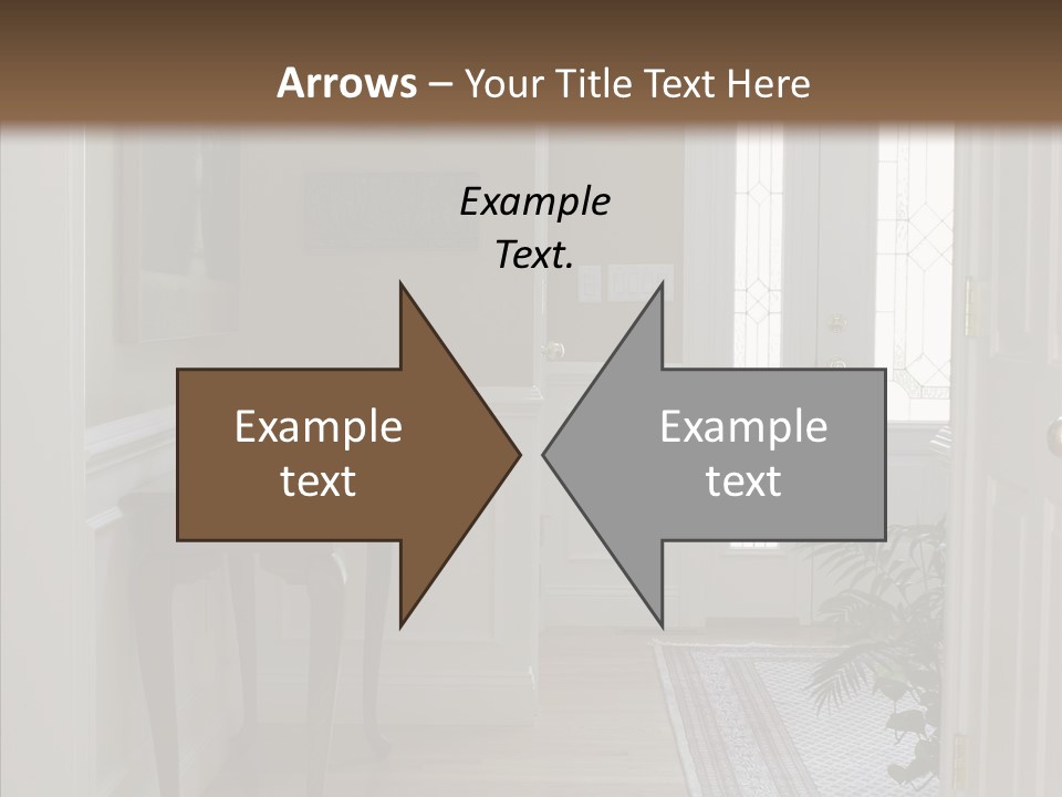 Door Architecture Apartment PowerPoint Template