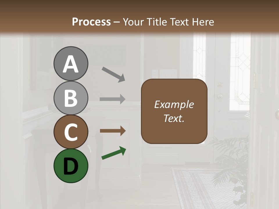 Door Architecture Apartment PowerPoint Template