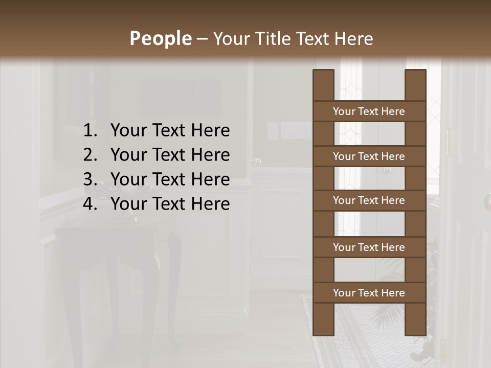 Door Architecture Apartment PowerPoint Template