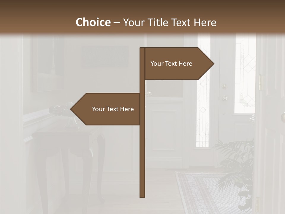 Door Architecture Apartment PowerPoint Template