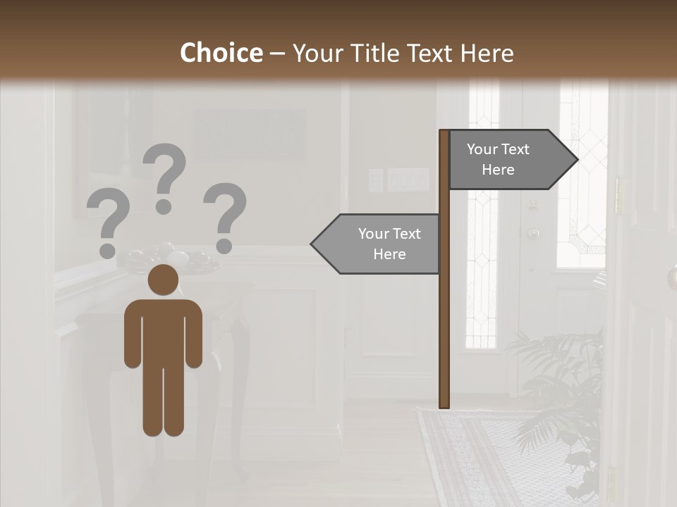 Door Architecture Apartment PowerPoint Template