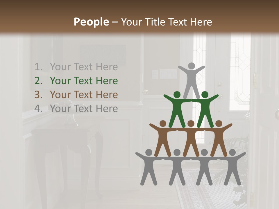 Door Architecture Apartment PowerPoint Template