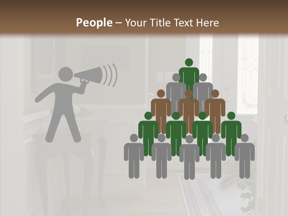 Door Architecture Apartment PowerPoint Template