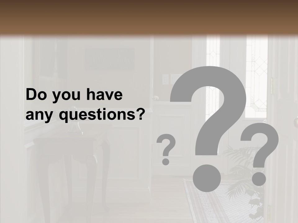 Door Architecture Apartment PowerPoint Template