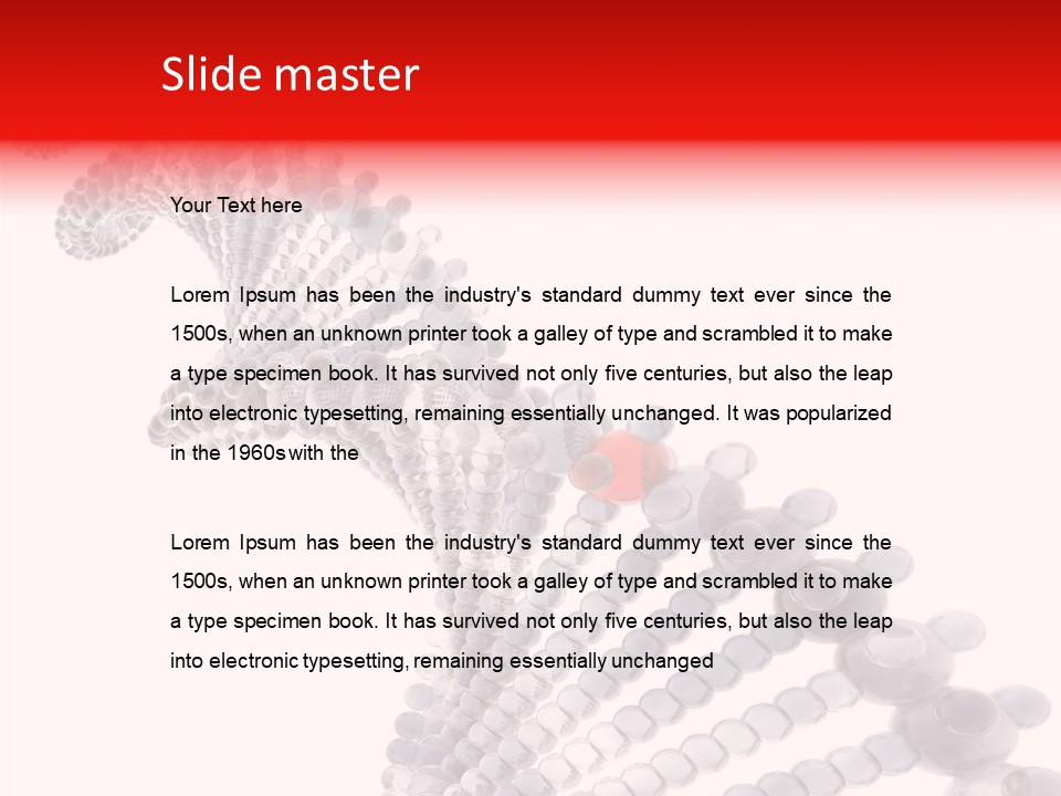 Black Colors Molecule PowerPoint Template