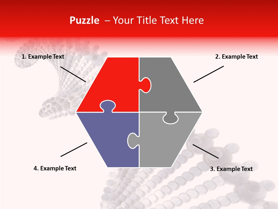 Black Colors Molecule PowerPoint Template