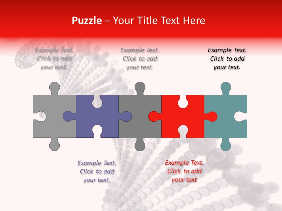 Black Colors Molecule PowerPoint Template