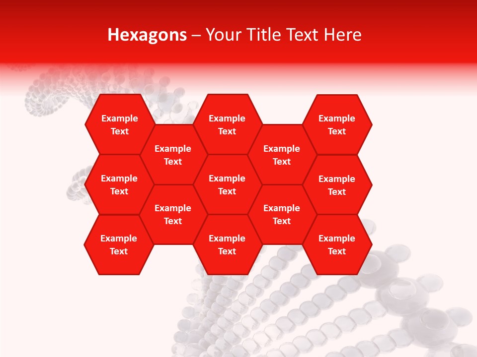 Black Colors Molecule PowerPoint Template