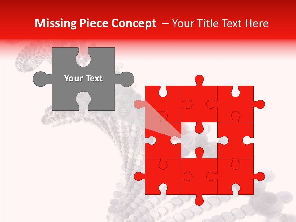 Black Colors Molecule PowerPoint Template