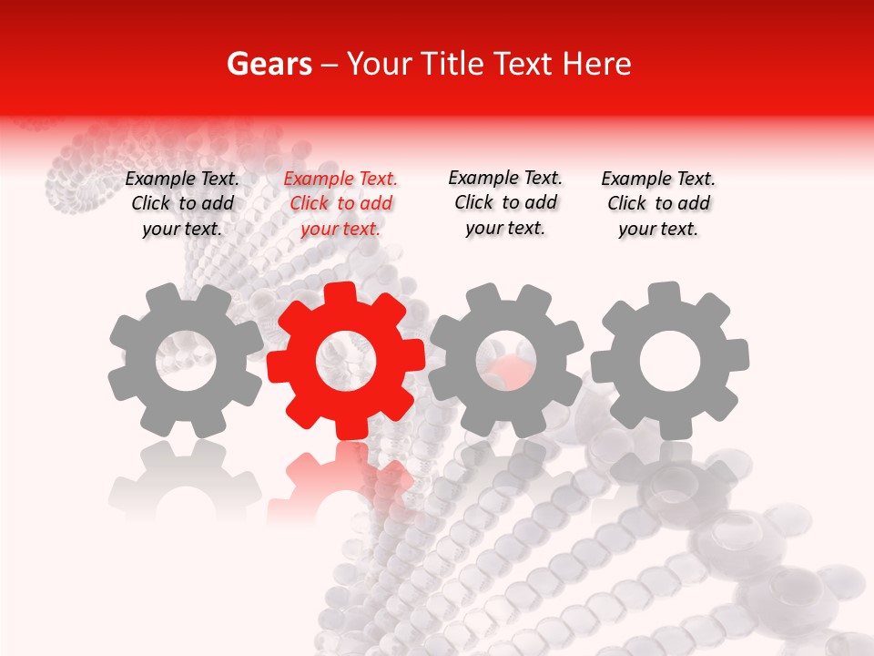 Black Colors Molecule PowerPoint Template