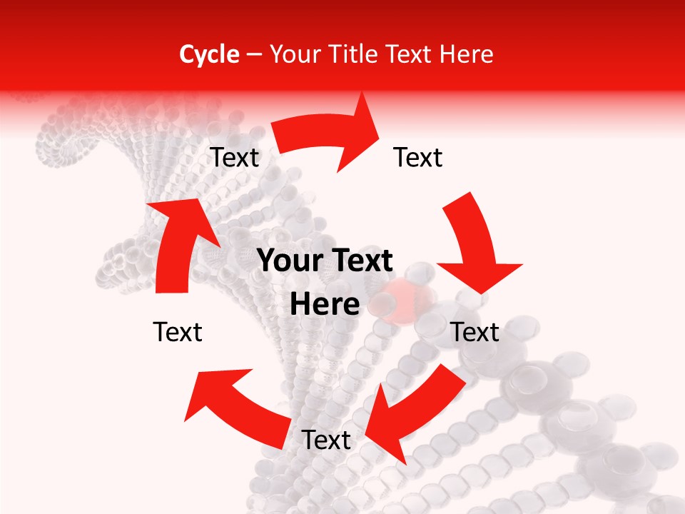 Black Colors Molecule PowerPoint Template
