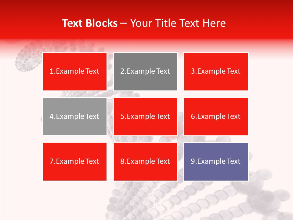 Black Colors Molecule PowerPoint Template