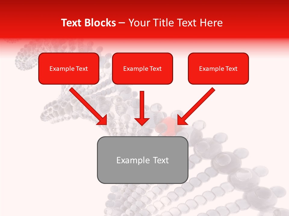 Black Colors Molecule PowerPoint Template
