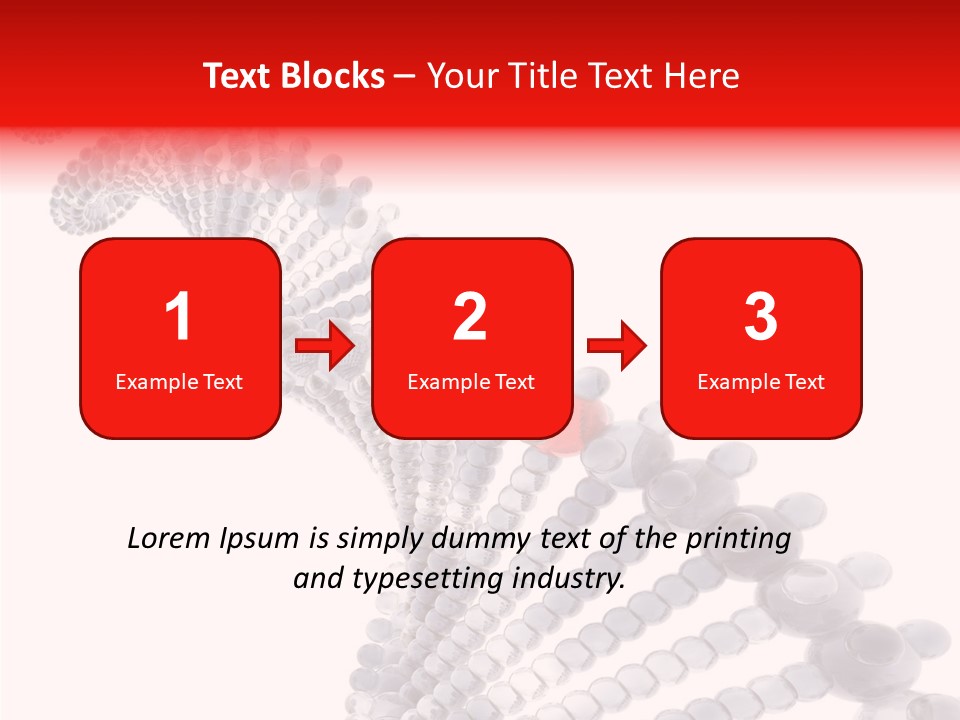 Black Colors Molecule PowerPoint Template