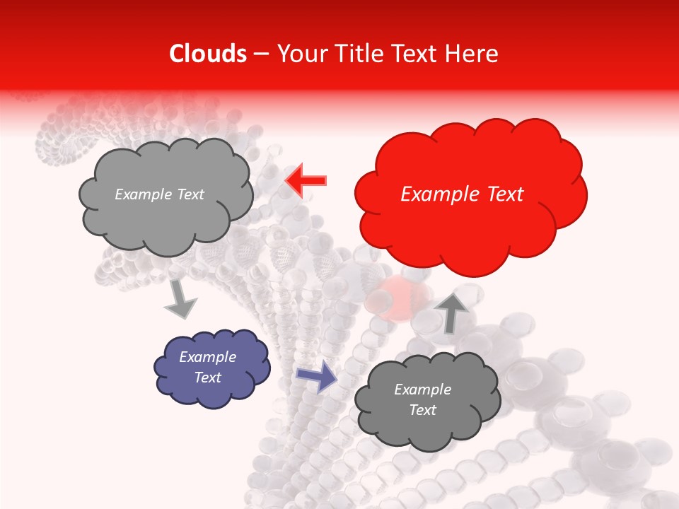 Black Colors Molecule PowerPoint Template