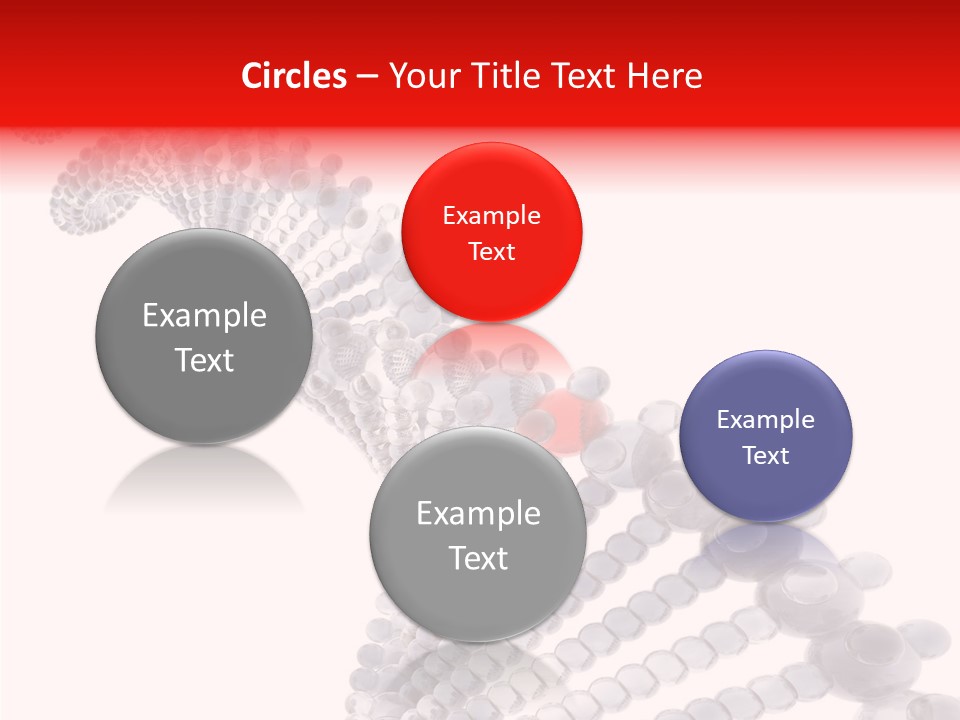 Black Colors Molecule PowerPoint Template