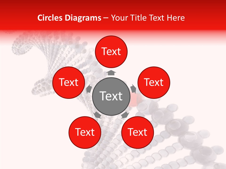 Black Colors Molecule PowerPoint Template