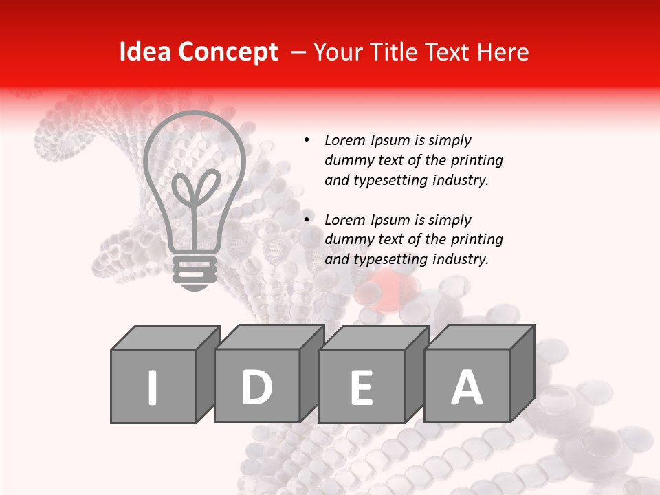 Black Colors Molecule PowerPoint Template