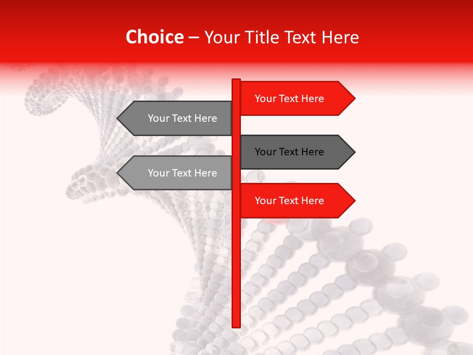 Black Colors Molecule PowerPoint Template