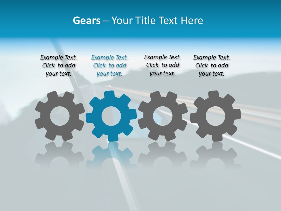 Motion Car Scene PowerPoint Template