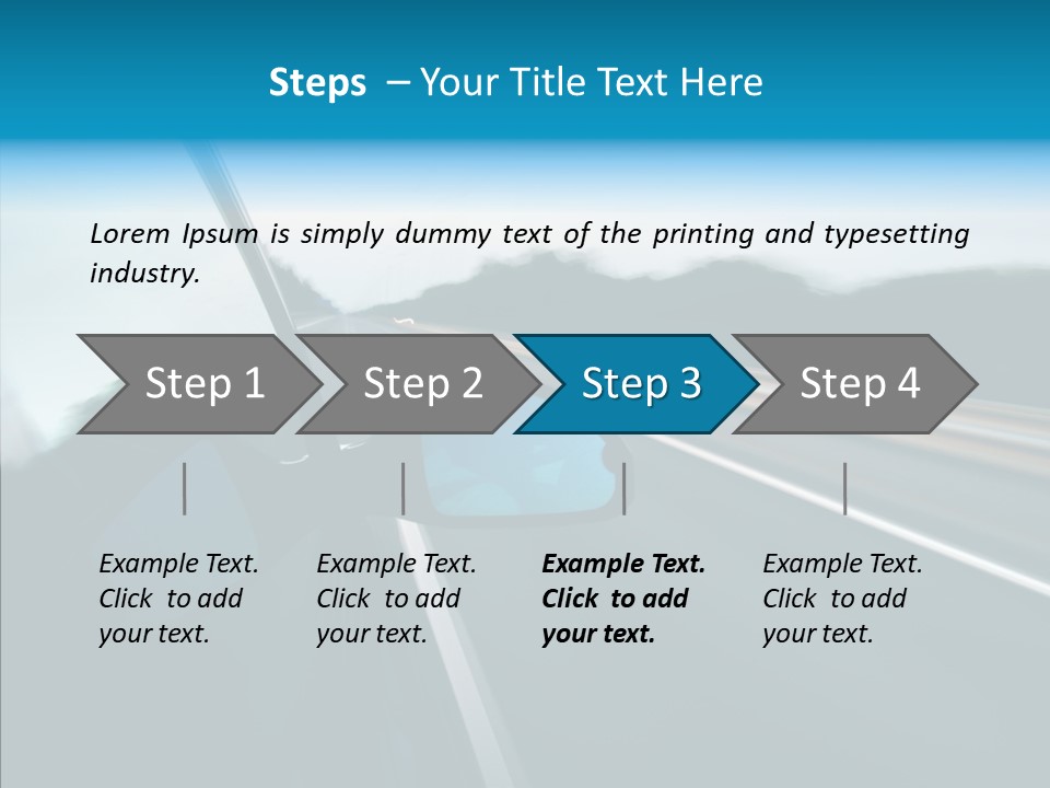 Motion Car Scene PowerPoint Template