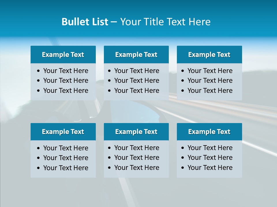 Motion Car Scene PowerPoint Template