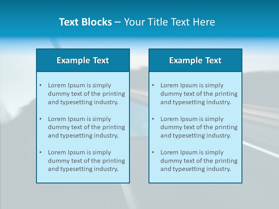 Motion Car Scene PowerPoint Template