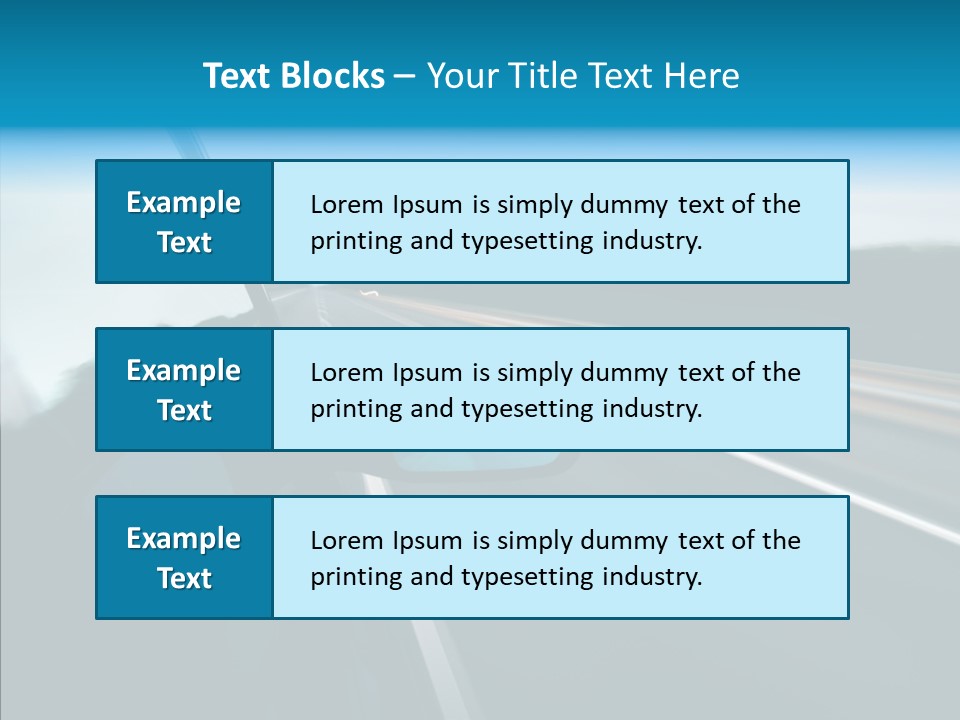 Motion Car Scene PowerPoint Template