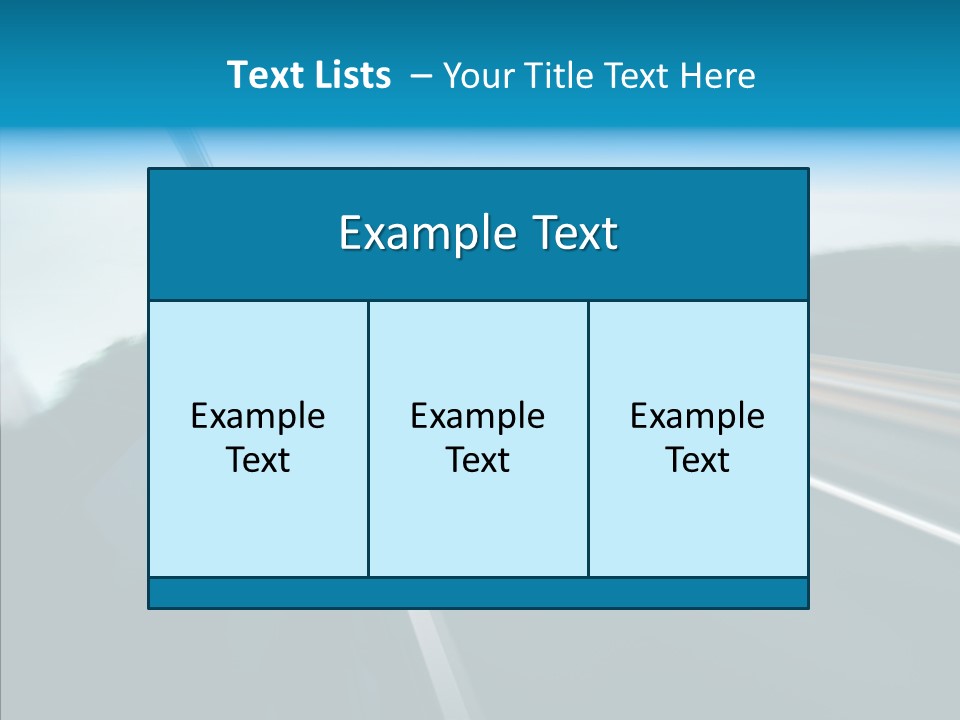 Motion Car Scene PowerPoint Template