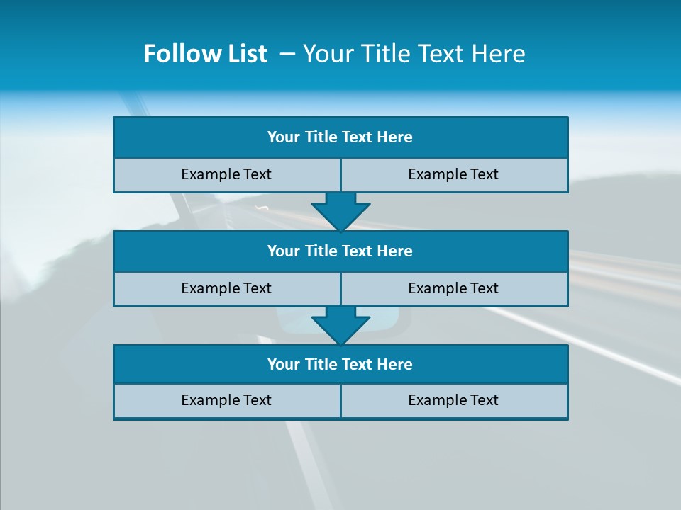 Motion Car Scene PowerPoint Template