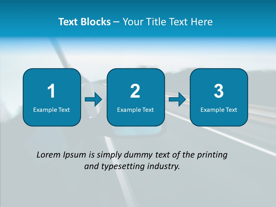 Motion Car Scene PowerPoint Template