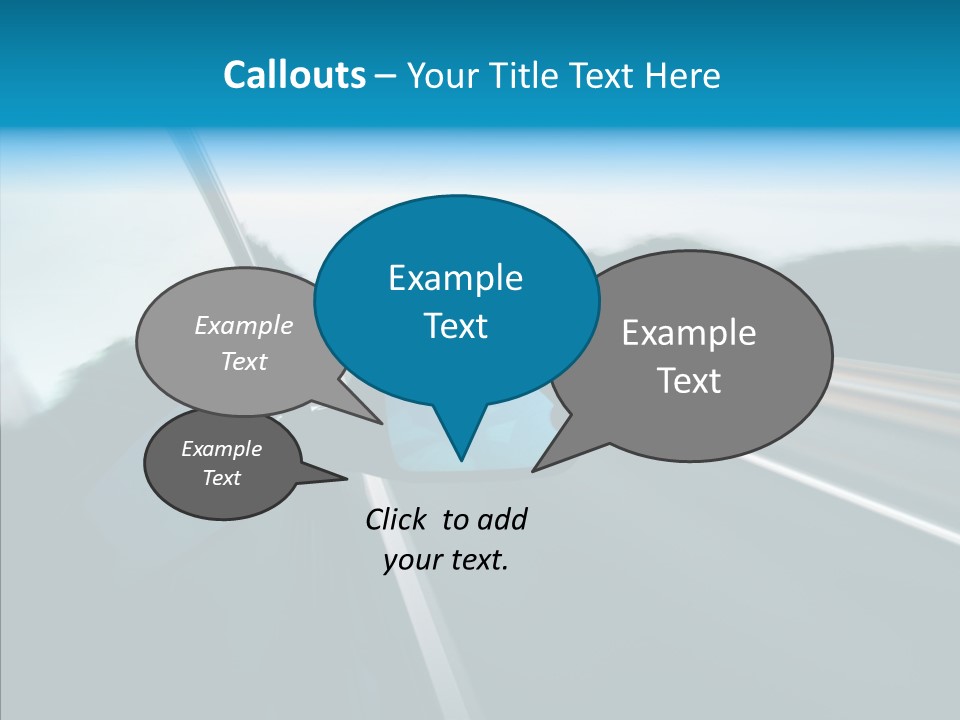 Motion Car Scene PowerPoint Template