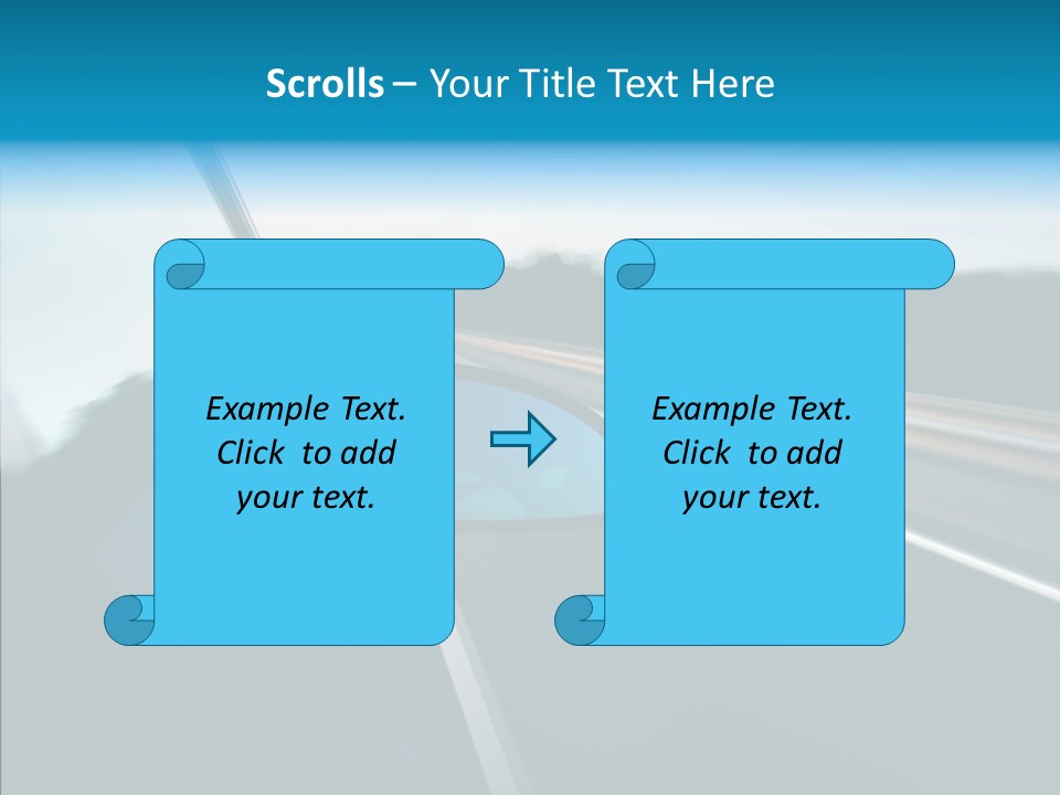 Motion Car Scene PowerPoint Template