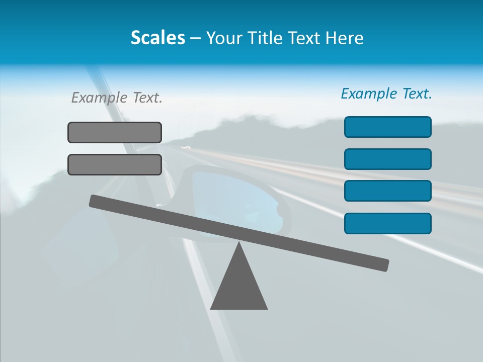 Motion Car Scene PowerPoint Template