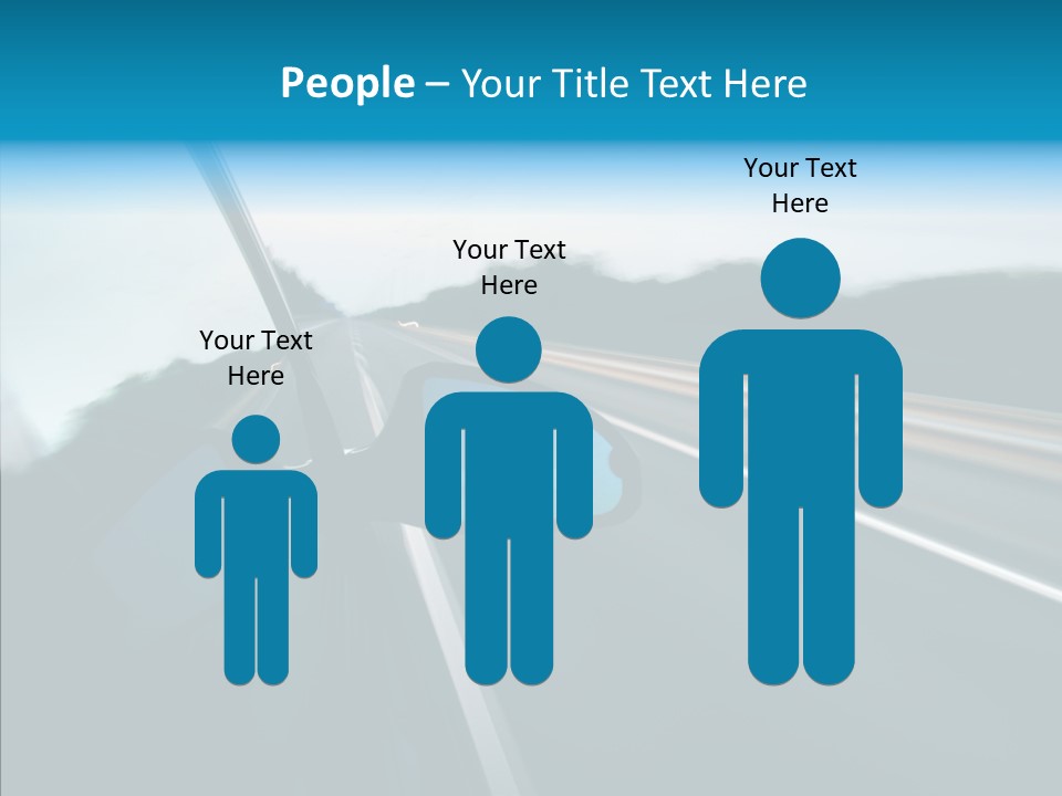 Motion Car Scene PowerPoint Template