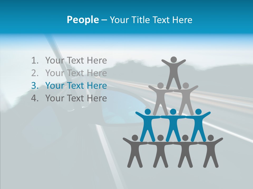 Motion Car Scene PowerPoint Template