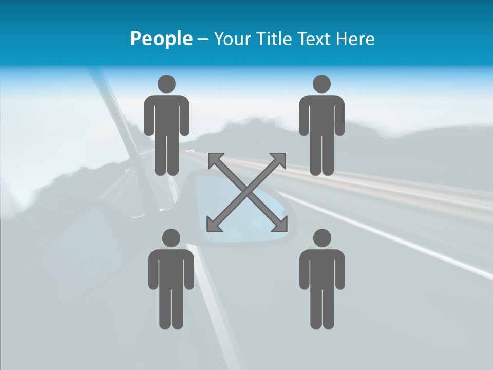 Motion Car Scene PowerPoint Template