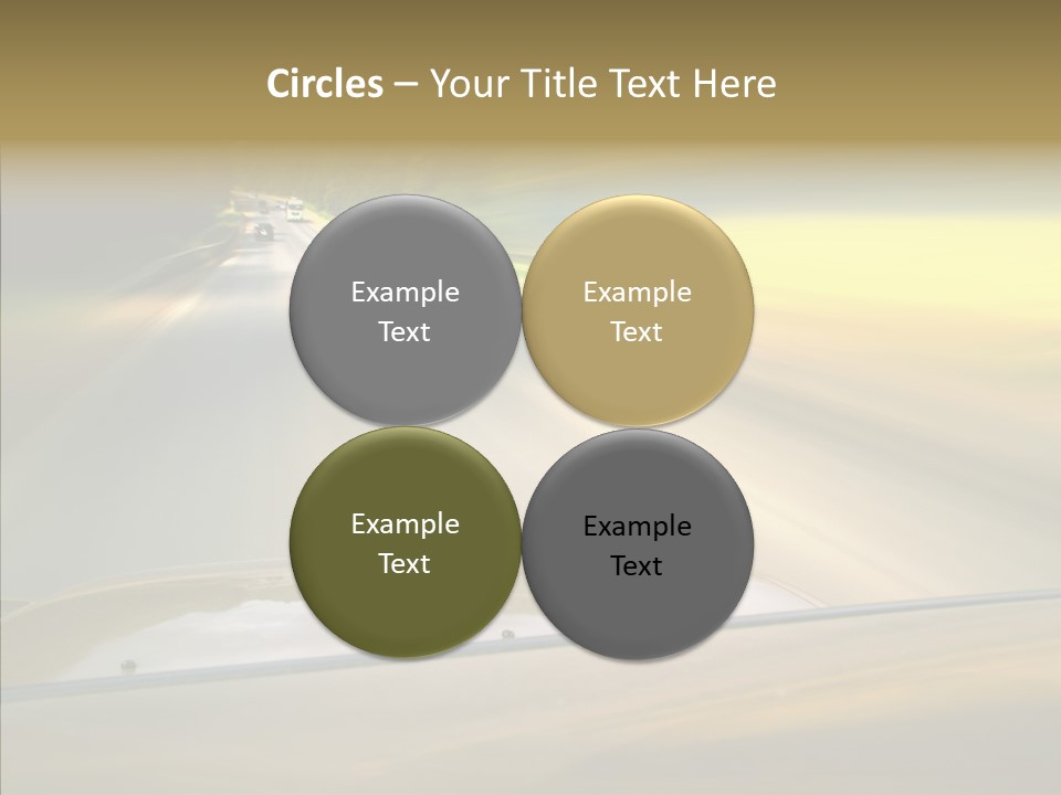 Speed Rear View Driver PowerPoint Template
