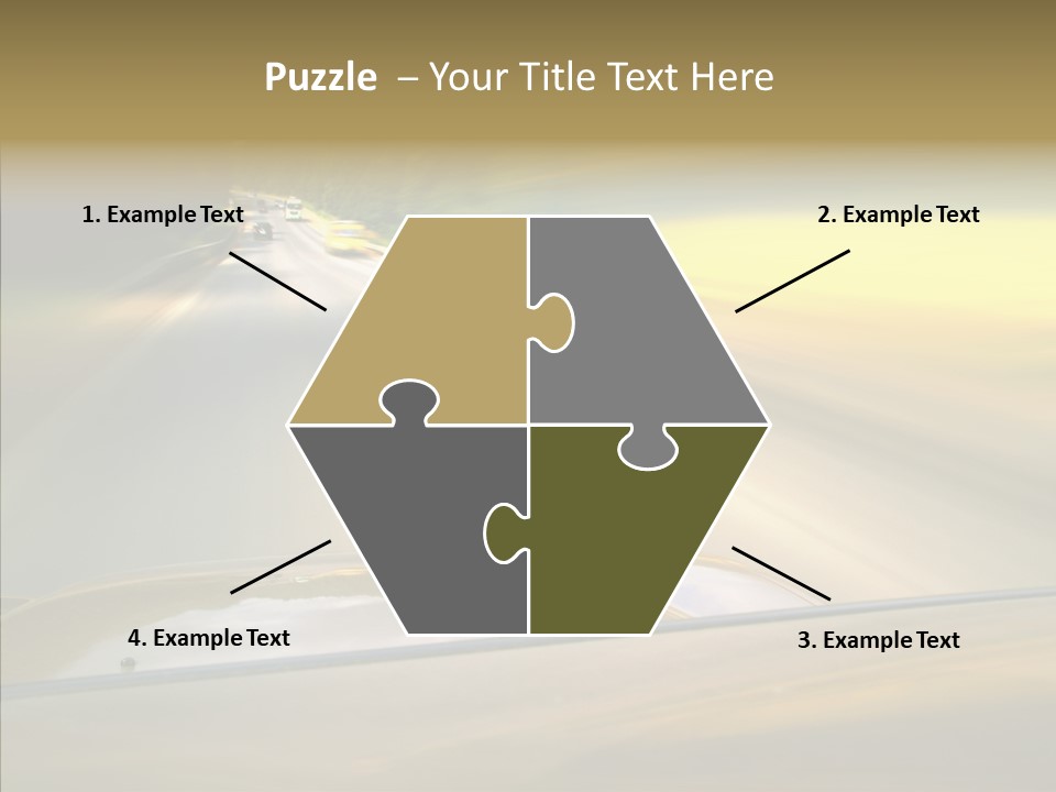 Speed Rear View Driver PowerPoint Template