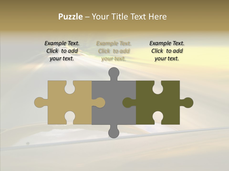 Speed Rear View Driver PowerPoint Template
